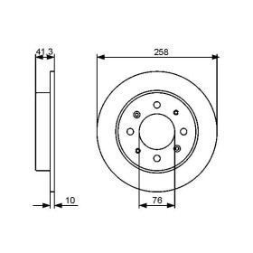 BOSCH Brzdový kotouč plný Ø258mm 0 986 479 462_thumb5