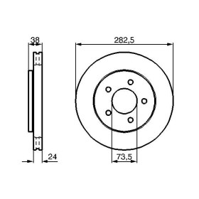 BOSCH Brzdový kotouč větraný Ø282mm 0 986 478 983_thumb5