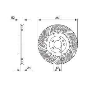 BOSCH Brzdový kotouč větraný Ø350mm 0 986 479 D26_thumb5