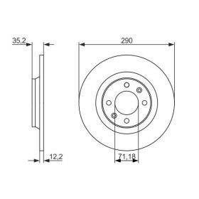 BOSCH Brzdový kotouč plný Ø290mm 0 986 479 118_thumb5