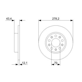 BOSCH Brzdový kotouč plný Ø278mm 0 986 479 292_thumb5