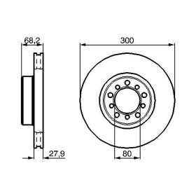 BOSCH Brzdový kotouč větraný Ø300mm 0 986 478 197_thumb5