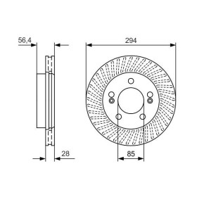 BOSCH Brzdový kotouč větraný Ø294mm 0 986 479 D32_thumb5