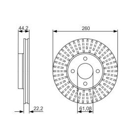 BOSCH Brzdový kotouč větraný Ø260mm 0 986 479 090_thumb5