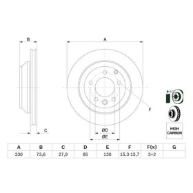 BOSCH Brzdový kotouč větraný Ø330mm 0 986 479 095_thumb5