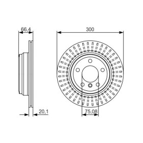 BOSCH Brzdový kotouč větraný Ø300mm 0 986 479 045_thumb5