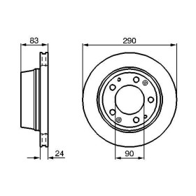 BOSCH Brzdový kotouč větraný Ø290mm 0 986 478 310_thumb3