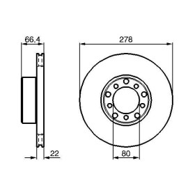 BOSCH Brzdový kotouč větraný Ø278mm 0 986 478 060_thumb5