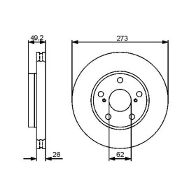 BOSCH Brzdový kotouč větraný Ø273mm 0 986 479 425_thumb5