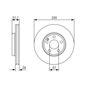 BOSCH Brzdový kotouč větraný Ø295mm 0 986 479 A01_thumb5