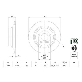 BOSCH Brzdový kotouč větraný Ø300mm 0 986 479 042_thumb5