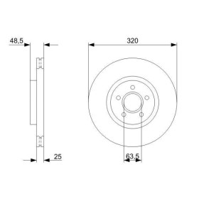 BOSCH Brzdový kotouč větraný Ø320mm 0 986 479 310_thumb5