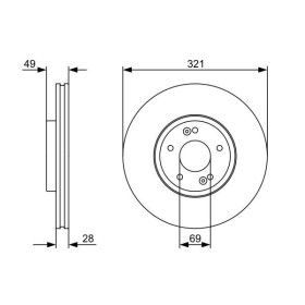 BOSCH Brzdový kotouč větraný Ø321mm 0 986 479 536_thumb5