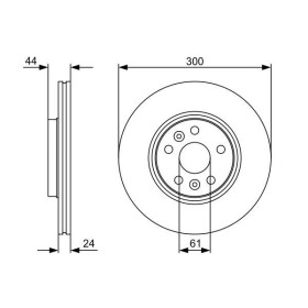 BOSCH Brzdový kotouč větraný Ø300mm 0 986 479 554_thumb5