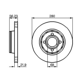 BOSCH Brzdový kotouč větraný Ø280mm 0 986 478 128_thumb5