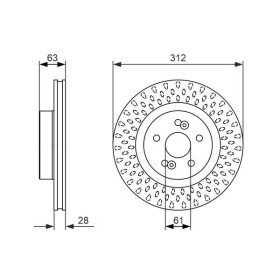 BOSCH Brzdový kotouč větraný Ø312,1mm 0 986 479 723_thumb5