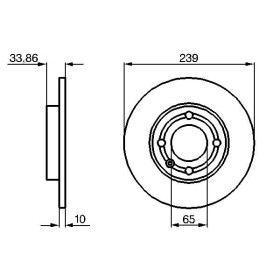 BOSCH Brzdový kotouč plný Ø239mm 0 986 478 620_thumb5