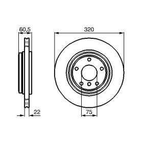 BOSCH Brzdový kotouč větraný Ø320mm 0 986 478 975_thumb5