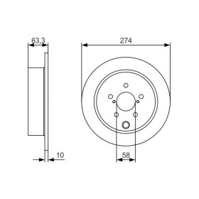 BOSCH Brzdový kotouč plný Ø274mm 0 986 479 634_thumb5