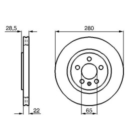 BOSCH Brzdový kotouč větraný Ø280mm 0 986 478 542_thumb5