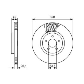 BOSCH Brzdový kotouč větraný Ø320mm 0 986 479 660_thumb5