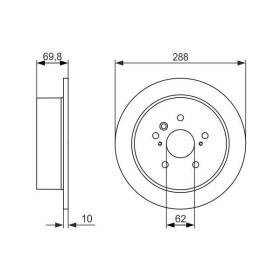 BOSCH Brzdový kotouč plný Ø288mm 0 986 479 614_thumb5