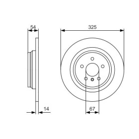 BOSCH Brzdový kotouč plný Ø325mm 0 986 479 D10_thumb5