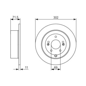 BOSCH Brzdový kotouč plný Ø302mm 0 986 479 C15_thumb5