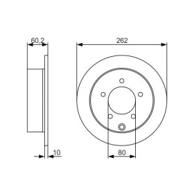 BOSCH Brzdový kotouč plný Ø262mm 0 986 479 A41_thumb5