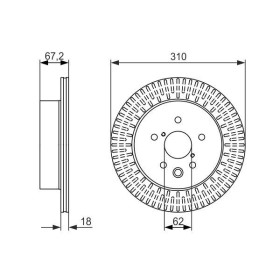 BOSCH Brzdový kotouč větraný Ø310mm 0 986 479 615_thumb5