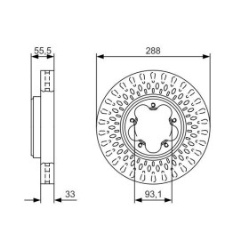 BOSCH Brzdový kotouč větraný Ø288mm 0 986 479 A49_thumb5