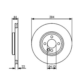 BOSCH Brzdový kotouč větraný Ø294mm 0 986 479 438_thumb5