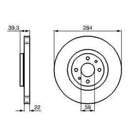 BOSCH Brzdový kotouč větraný Ø284mm 0 986 478 786_thumb5