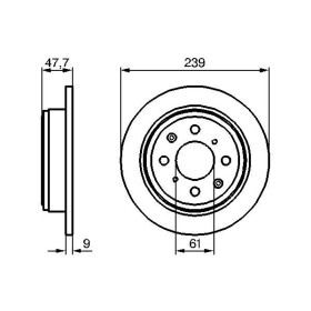 BOSCH Brzdový kotouč plný Ø239mm 0 986 479 101_thumb5