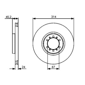 BOSCH Brzdový kotouč větraný Ø314mm 0 986 479 469_thumb5