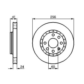 BOSCH Brzdový kotouč větraný Ø255.9mm 0 986 478 327_thumb5