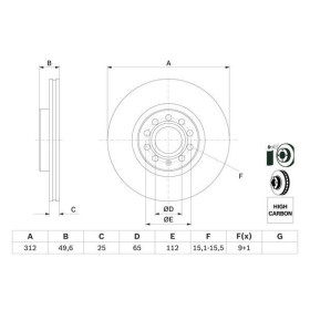 BOSCH Brzdový kotouč větraný Ø312mm 0 986 479 058_thumb5