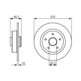 BOSCH Brzdový kotouč plný Ø270mm 0 986 479 607_thumb5