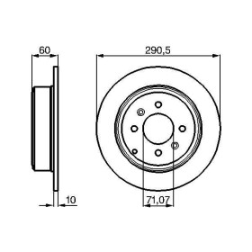 BOSCH Brzdový kotouč plný Ø290,5mm 0 986 478 877_thumb5