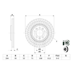 BOSCH Brzdový kotouč větraný Ø294mm 0 986 479 E32_thumb5