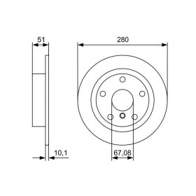 BOSCH Brzdový kotouč plný Ø280mm 0 986 479 C92_thumb5