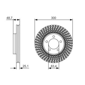 BOSCH Brzdový kotouč větraný Ø300mm 0 986 479 701_thumb5