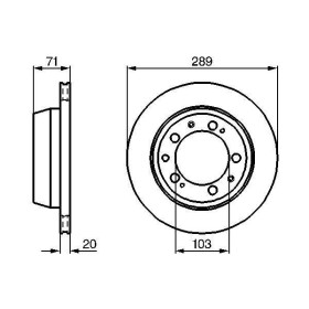 BOSCH Brzdový kotouč větraný Ø289mm 0 986 478 101_thumb5