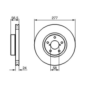 BOSCH Brzdový kotouč větraný Ø277mm 0 986 479 147_thumb5