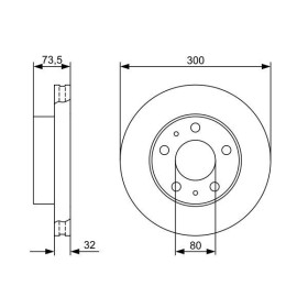 BOSCH Brzdový kotouč větraný Ø300mm 0 986 479 315_thumb5