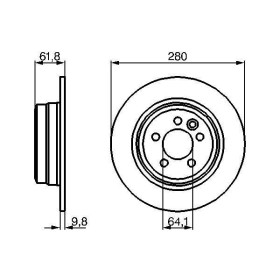 BOSCH Brzdový kotouč plný Ø280mm 0 986 478 837_thumb5