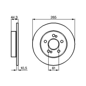 BOSCH Brzdový kotouč plný Ø265mm 0 986 478 758_thumb5