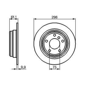 BOSCH Brzdový kotouč plný Ø298mm 0 986 478 425_thumb5