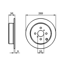 BOSCH Brzdový kotouč plný Ø269mm 0 986 479 B71_thumb5