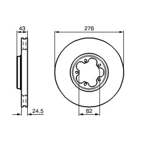 BOSCH Brzdový kotouč větraný Ø276mm 0 986 479 B28_thumb5